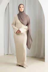 2142-BEI-dress-abaya-knit
