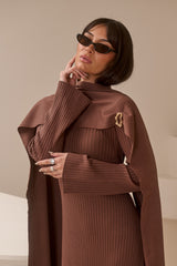 Scarlet Knit Scarf Dress