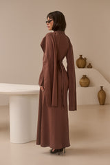 Scarlet Knit Scarf Dress