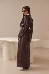 Alana PU Leather Skirt