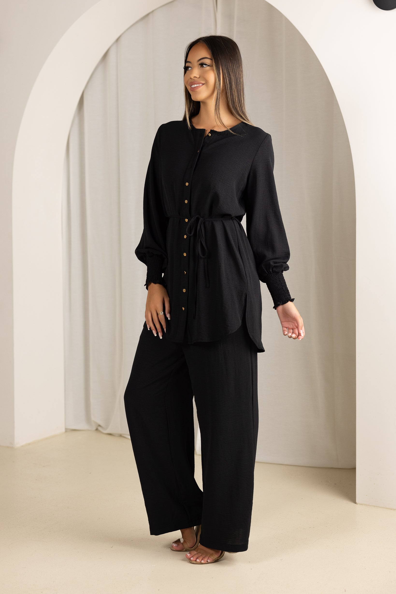 60898-60899-BLK-shirt-pants-set