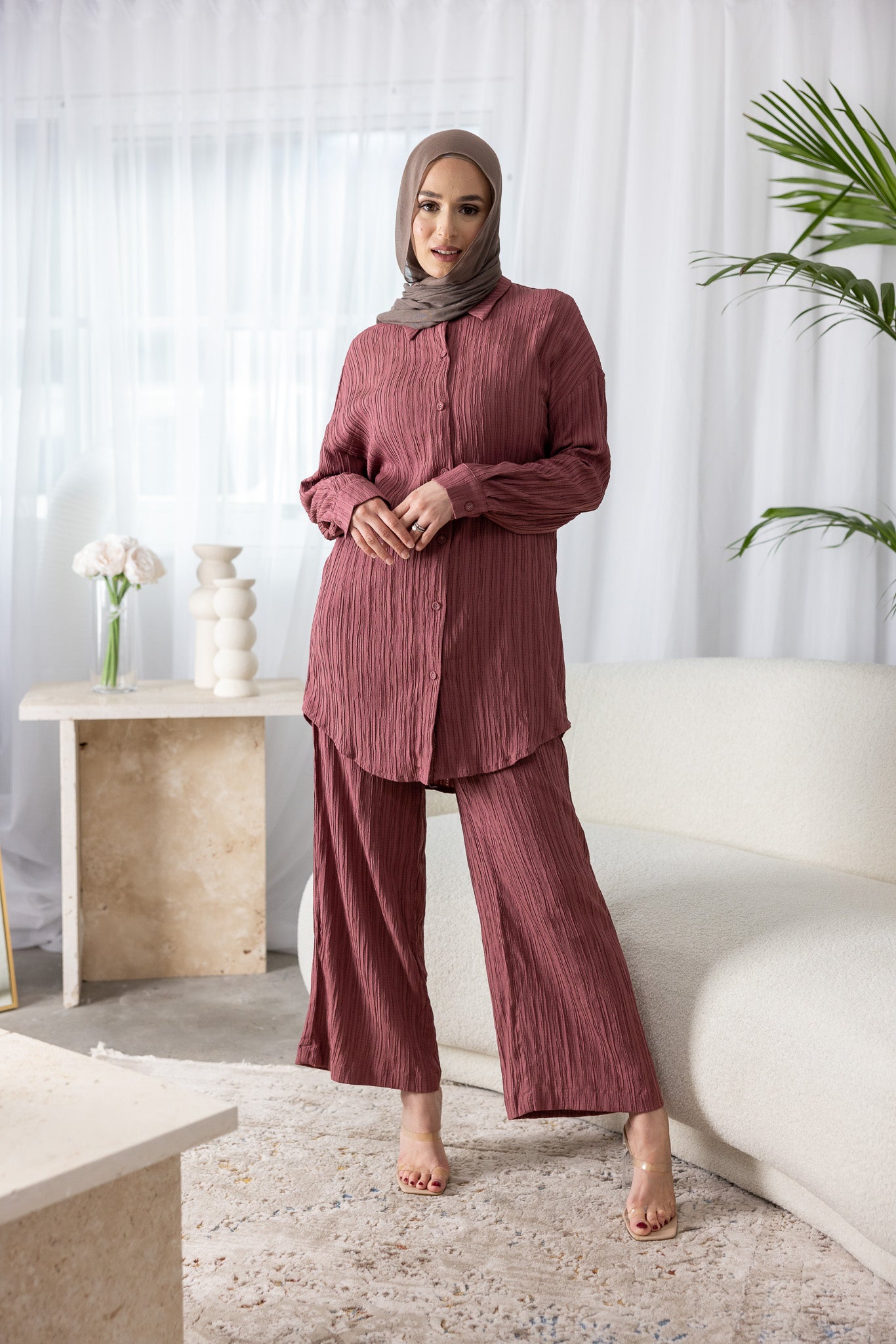 Dream Longline Textured Pants