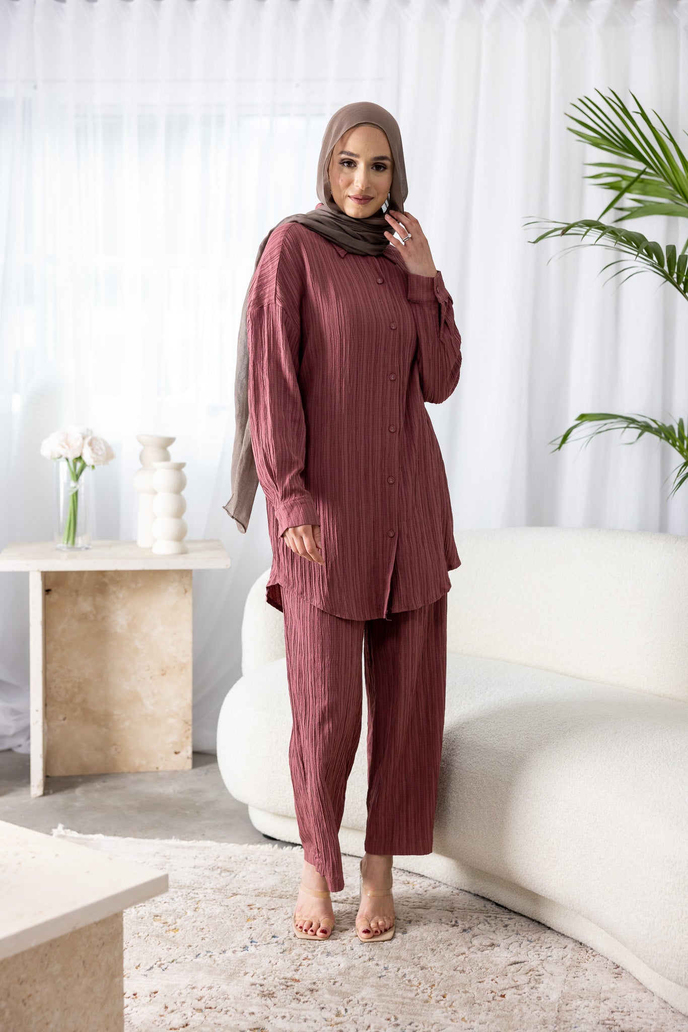 Dream Longline Textured Pants