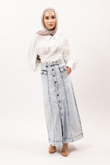ALP1078-Aci-denim-skirt