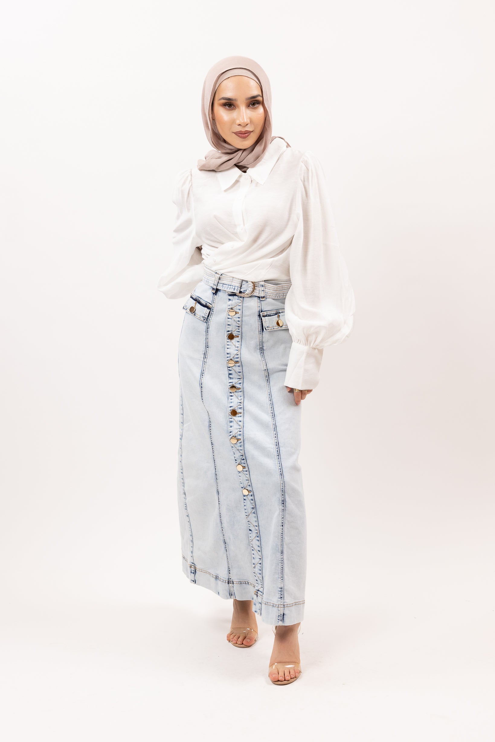 ALP1078-Aci-denim-skirt