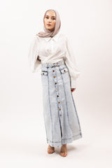 ALP1078-Aci-denim-skirt