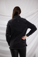 ALP477-Blk-denim-jacket