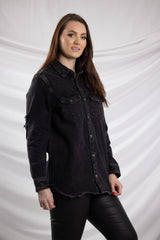 ALP477-Blk-denim-jacket