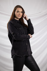 ALP477-Blk-denim-jacket