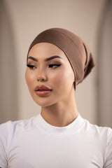 Luxury Jersey Open Cap - Shades of Dark Brown