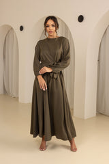 M7691Khaki-abaya-dress