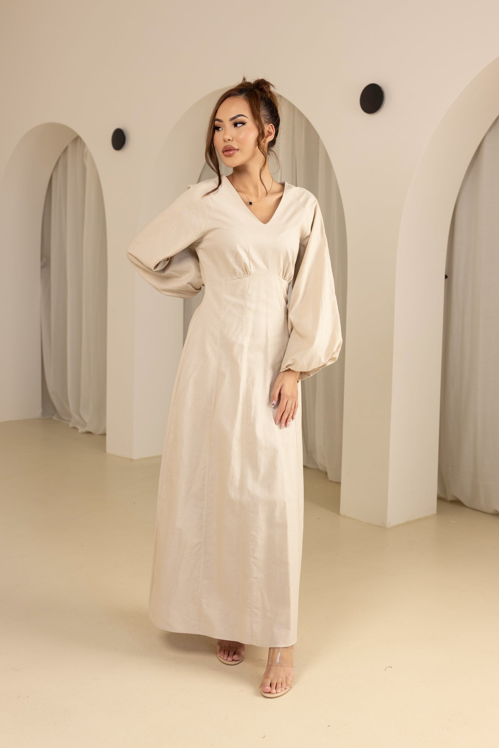 M7797Nude-dress-abaya #color_Nude