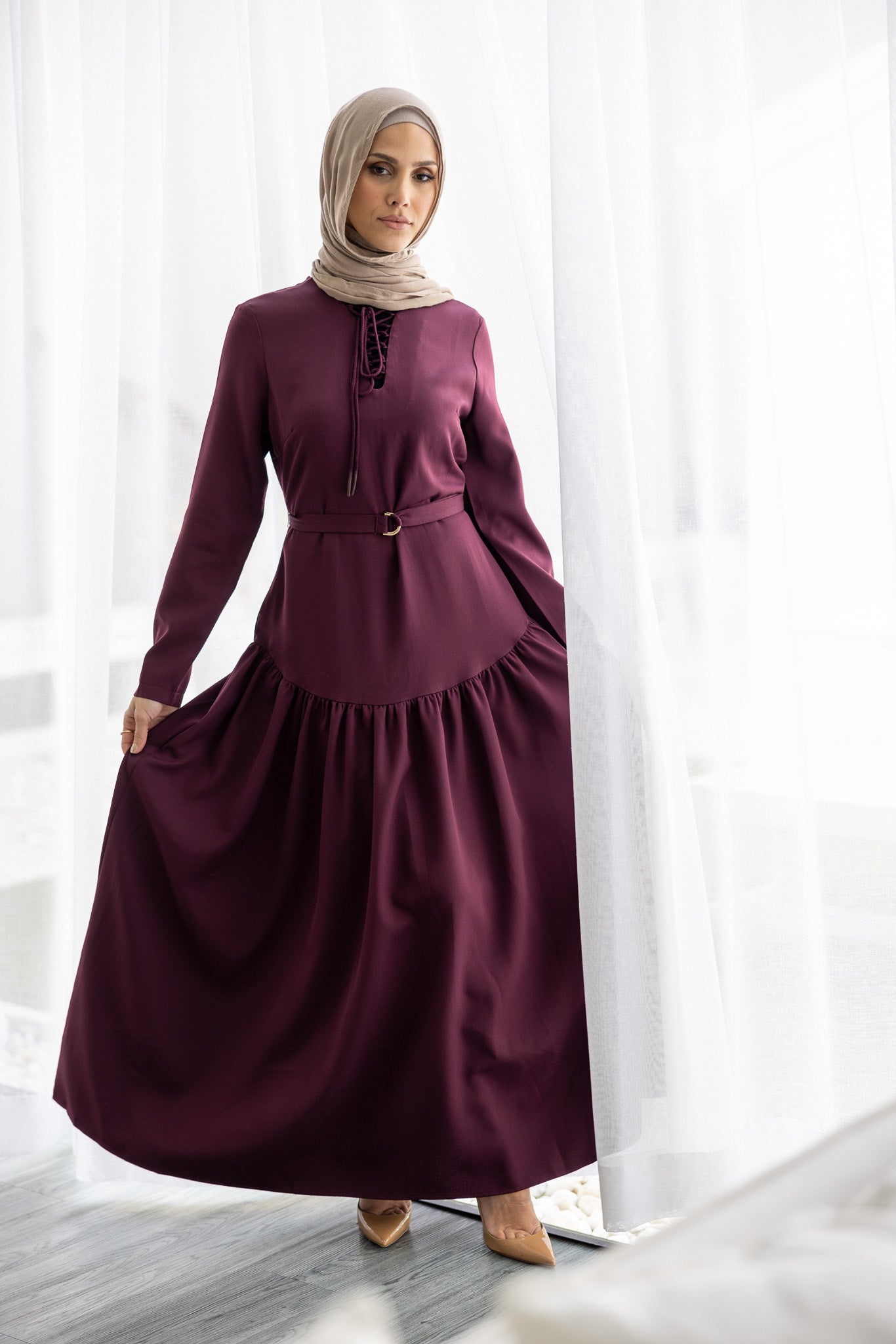 M7957Burgundy-dress-abaya
