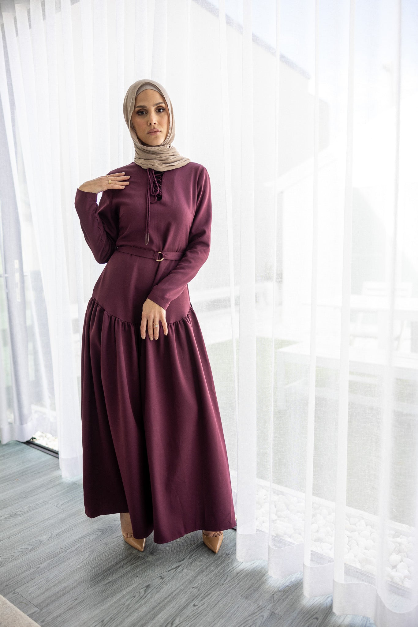 M7957Burgundy-dress-abaya