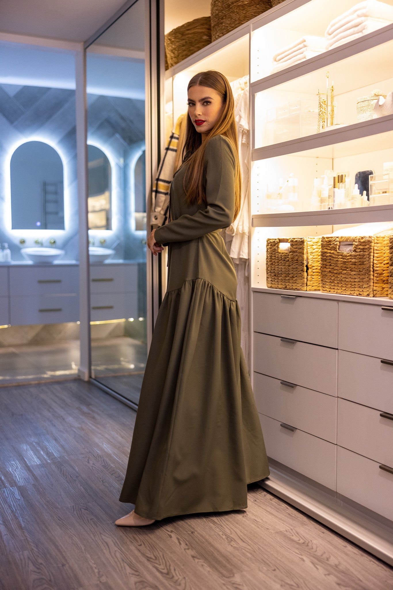 M7957Khaki-dress-abaya