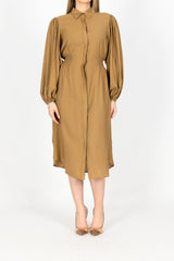 M7992Tan-midi-dress