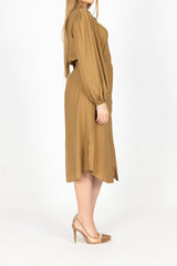 M7992Tan-midi-dress