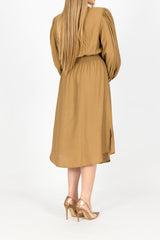 M7992Tan-midi-dress