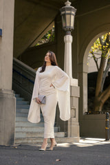 The Crescent Brijit Drape Sleeve Dress