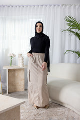 M8139Beige-skirt