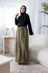 M8139Khaki-skirt
