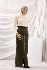 M8270Khaki-skirt