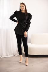 M8277-BLACK-blouse-satin