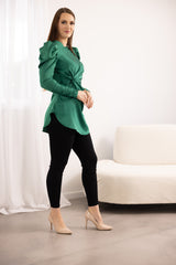 M8277-GREEN-blouse-satin