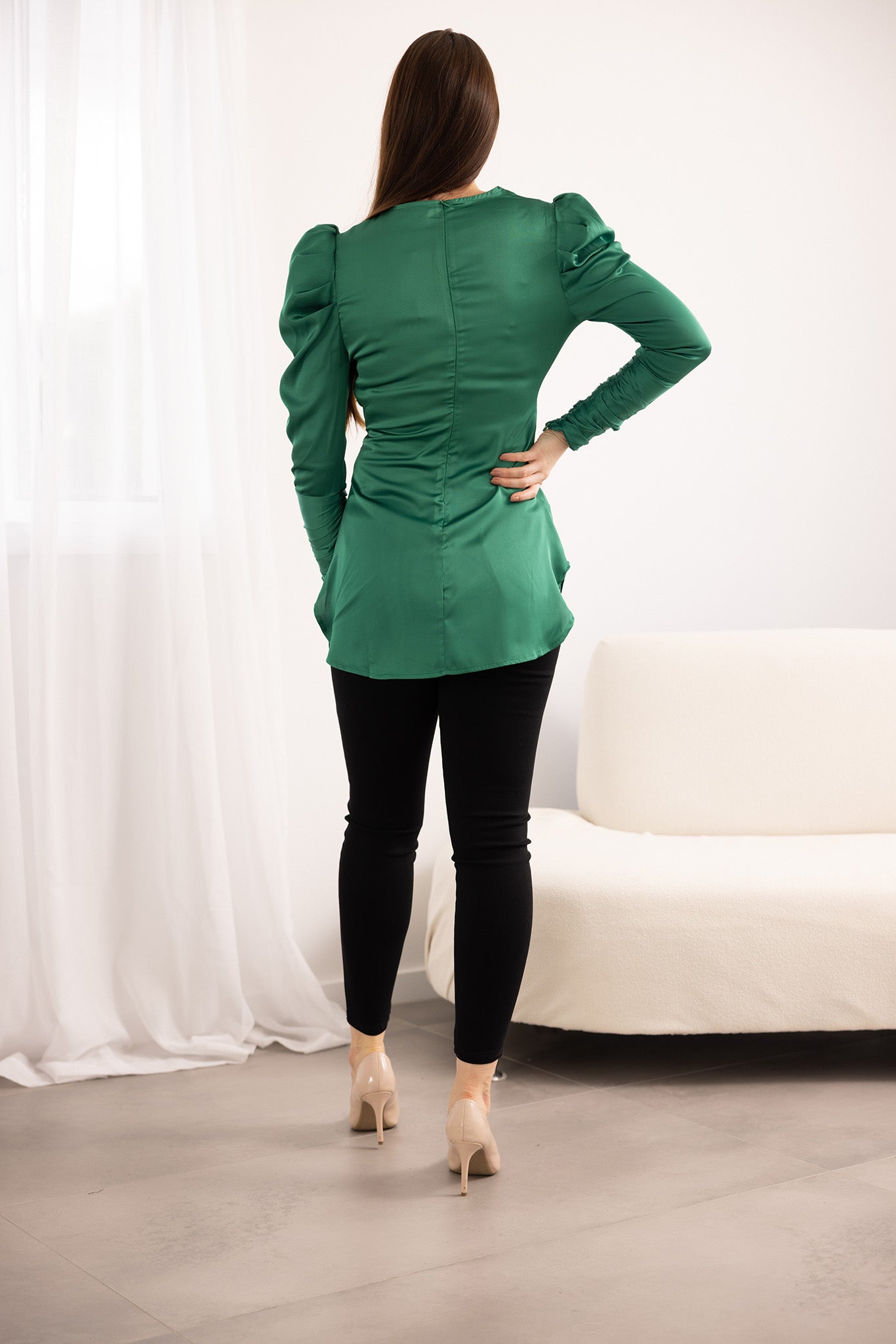 M8277-GREEN-blouse-satin