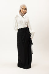 M8280Black-cargo-skirt