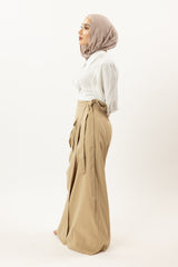 M8280Camel-cargo-skirt