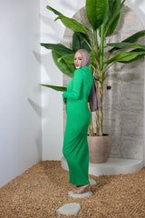 M8300-GRN-dress-ribbed