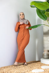 M8300-ORA-dress-ribbed
