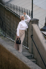 M8322Beige-skirt