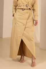 M8329Beige-skirt