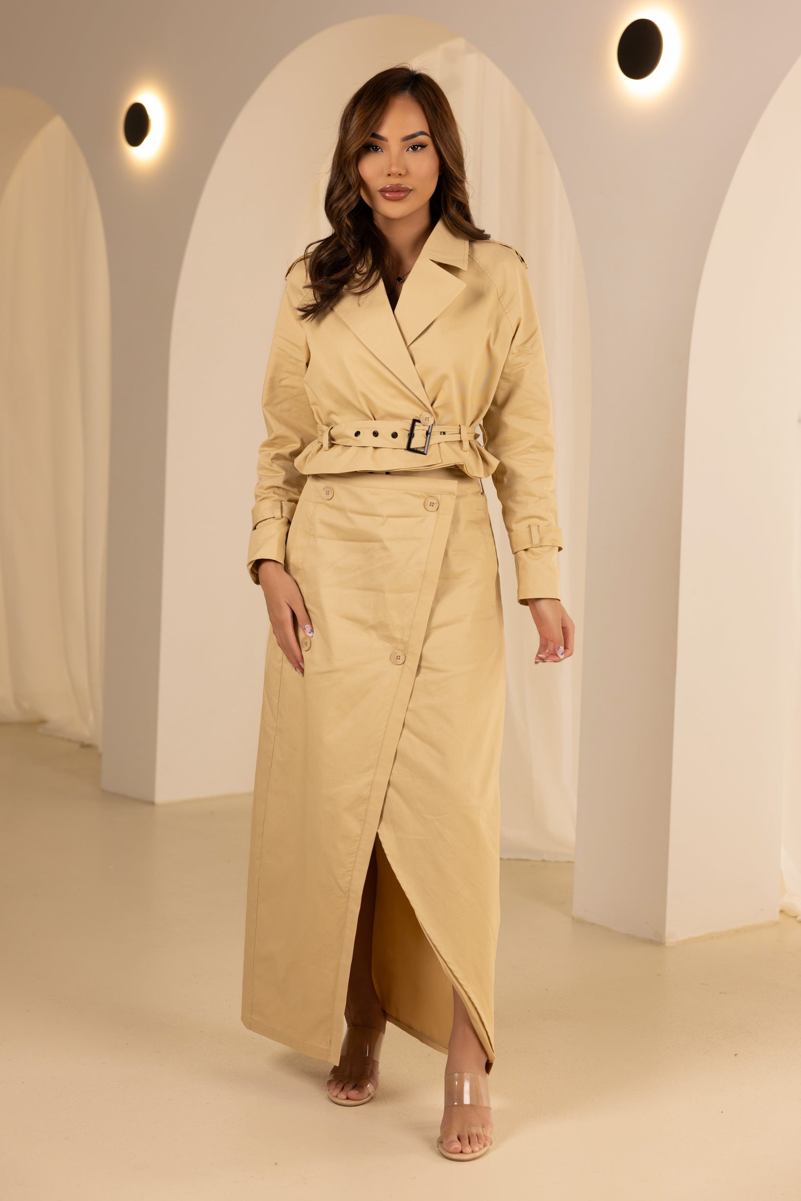 M8329Beige-skirt