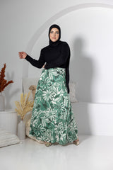 M8338-GRN-skirt-print