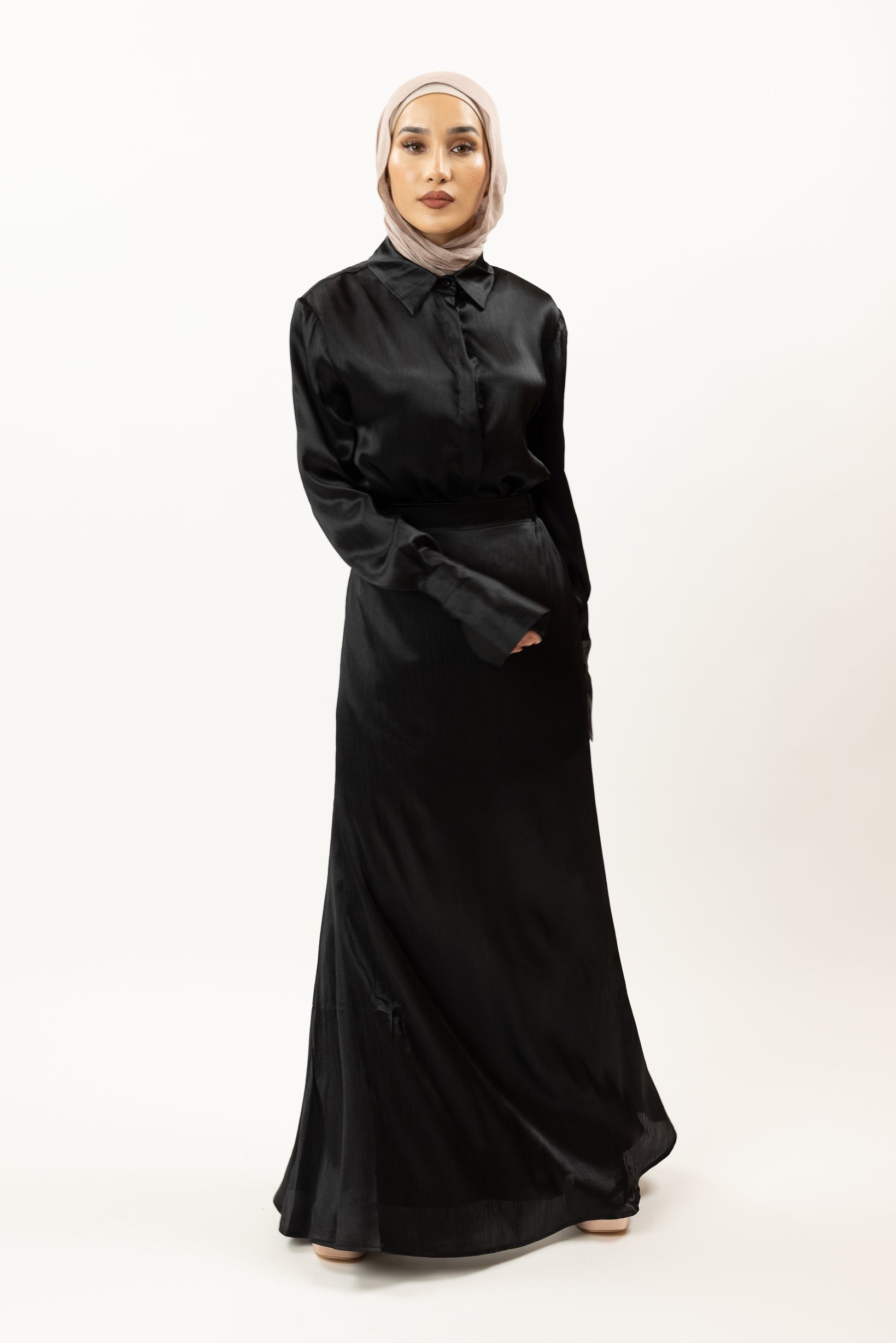 M8356Black-satin-skirt