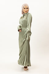 M8356Khaki-satin-skirt