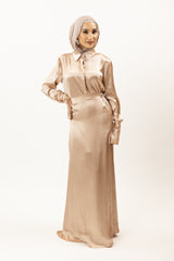 M8356Nude-satin-skirt