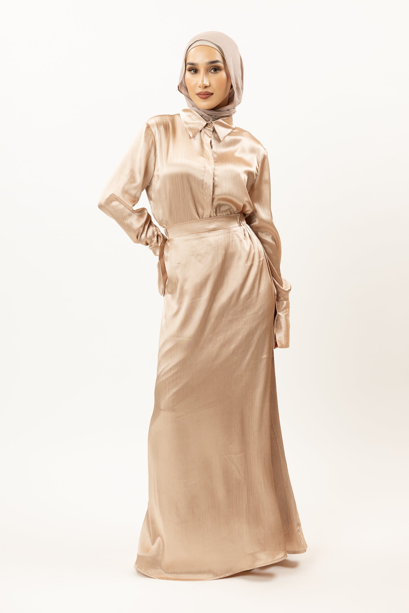 M8356Nude-satin-skirt