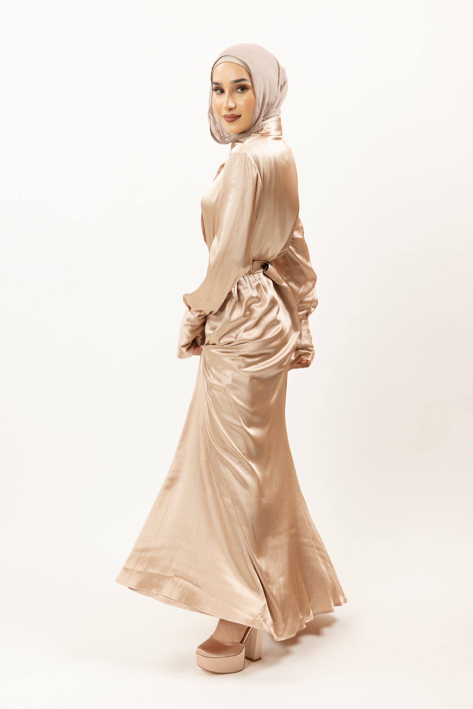 M8356Nude-satin-skirt