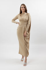 M8387Gold-drape-dress