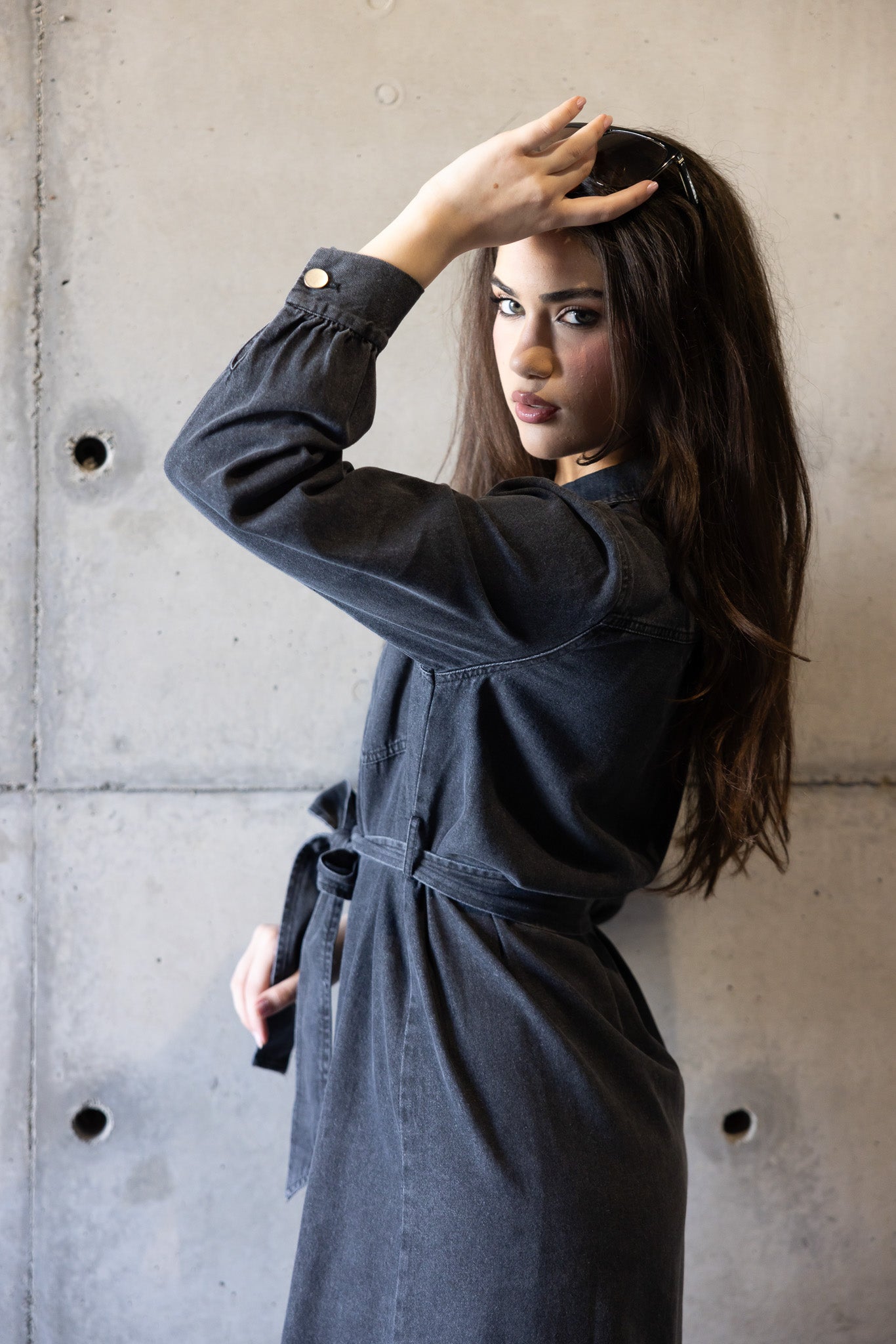 M8393Black-dress-abaya-denim