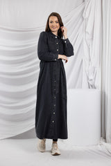 M8393Black-dress-abaya-denim