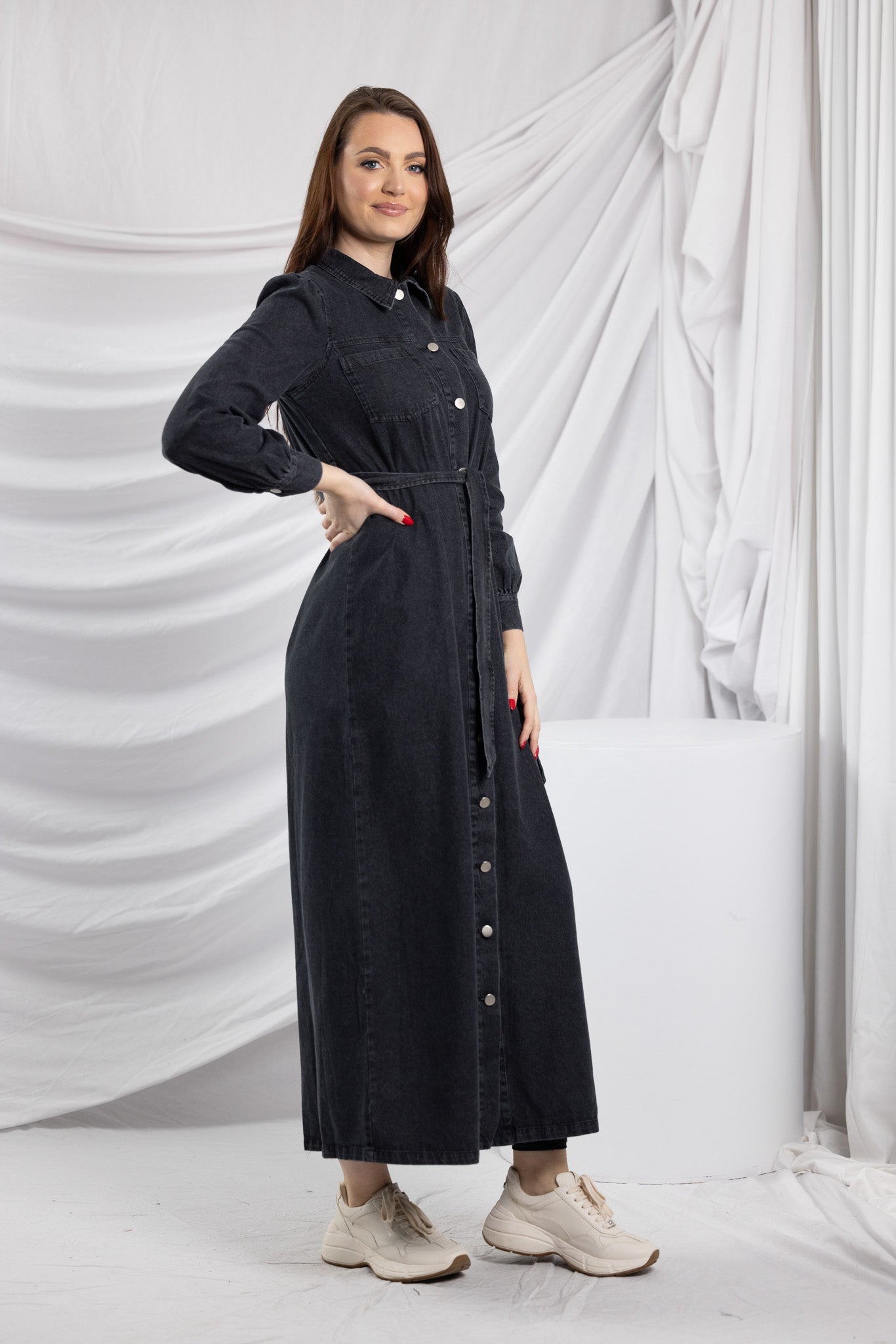 M8393Black-dress-abaya-denim