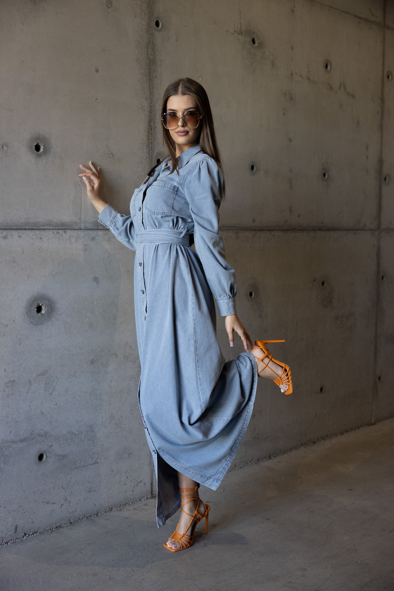 M8393Blue-dress-abaya-denim