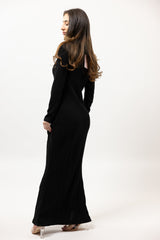 M8410Black-knit-dress