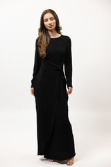 M8410Black-knit-dress