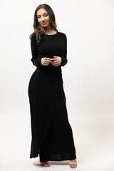 M8410Black-knit-dress